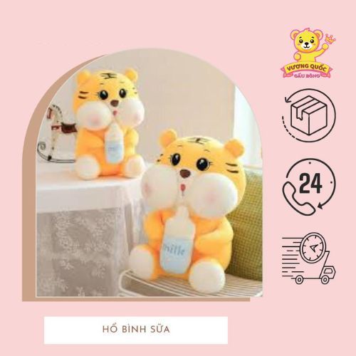 Gấu Bông HỔ ÔM BÌNH SỮA CAO CẤP KHỔNG LỒ