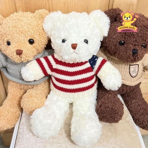 Gấu bông Teddy lông tơ cao cấp – ảnh 4