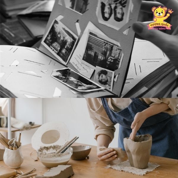 Album ảnh kỷ niệm, đồ handmade