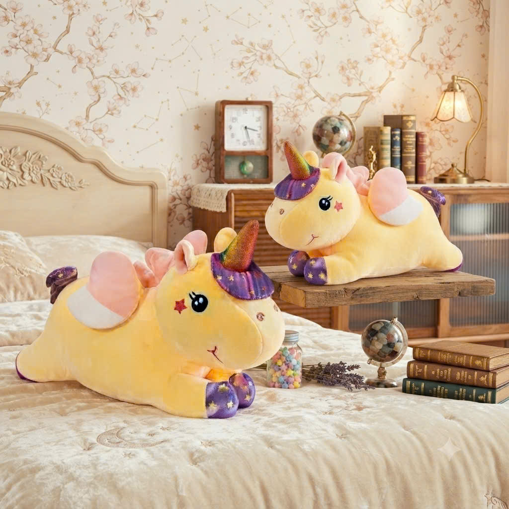 Gấu Bông Ngựa Pony Vàng Cầu Vồng – Vương Quốc Gấu Bông