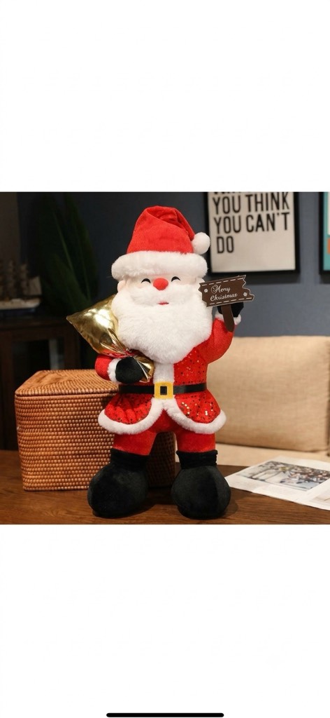 Gấu Bông Ông Già Noel Cầm Túi Quà