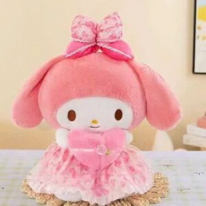 Gấu Bông Melody Hồng Ôm Tim – Vương Quốc Gấu Bông
