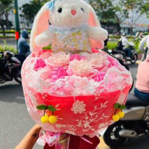 Bó Hoa Sáp Gấu Bông – Vương Quốc Gấu Bông