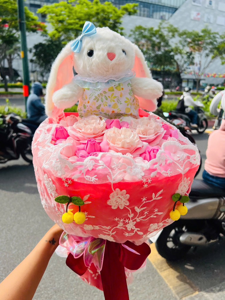 Bó Hoa Sáp Gấu Bông – Vương Quốc Gấu Bông