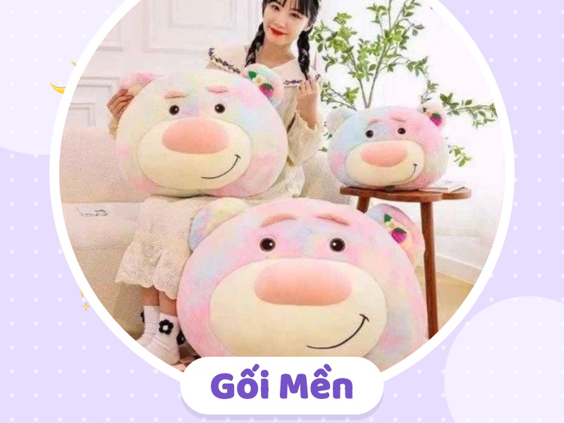 Gối mền gấu bông